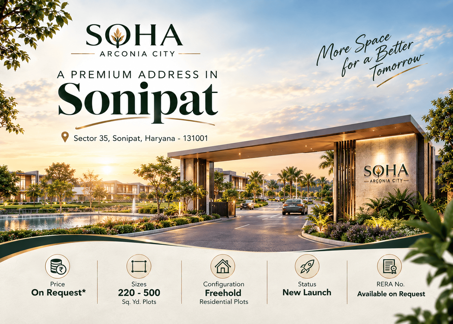 Soha Arconia City - Premium Residential Plots Sonipat